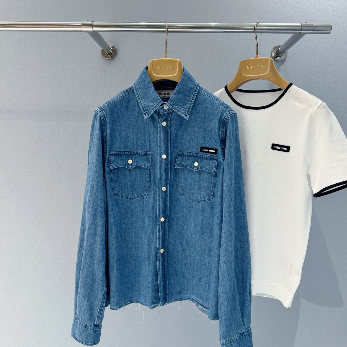 MIU M DENIM SHIRT