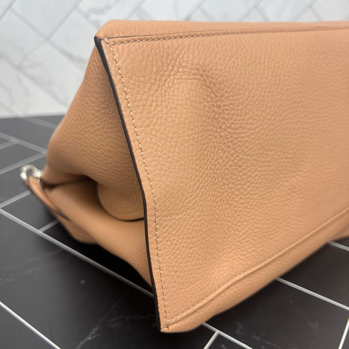Gucci Neutral Large Bamboo Daily Top Handle Bag