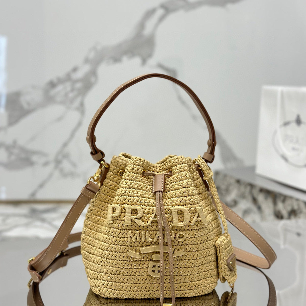 PD CROCHET MINI BUCKET BAG
