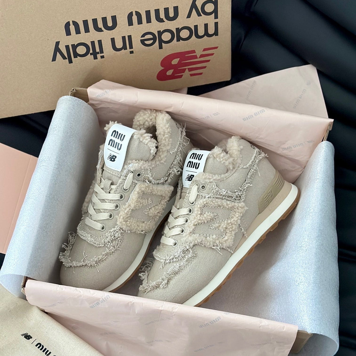MIU M x NEW BALANCE TRAINERS