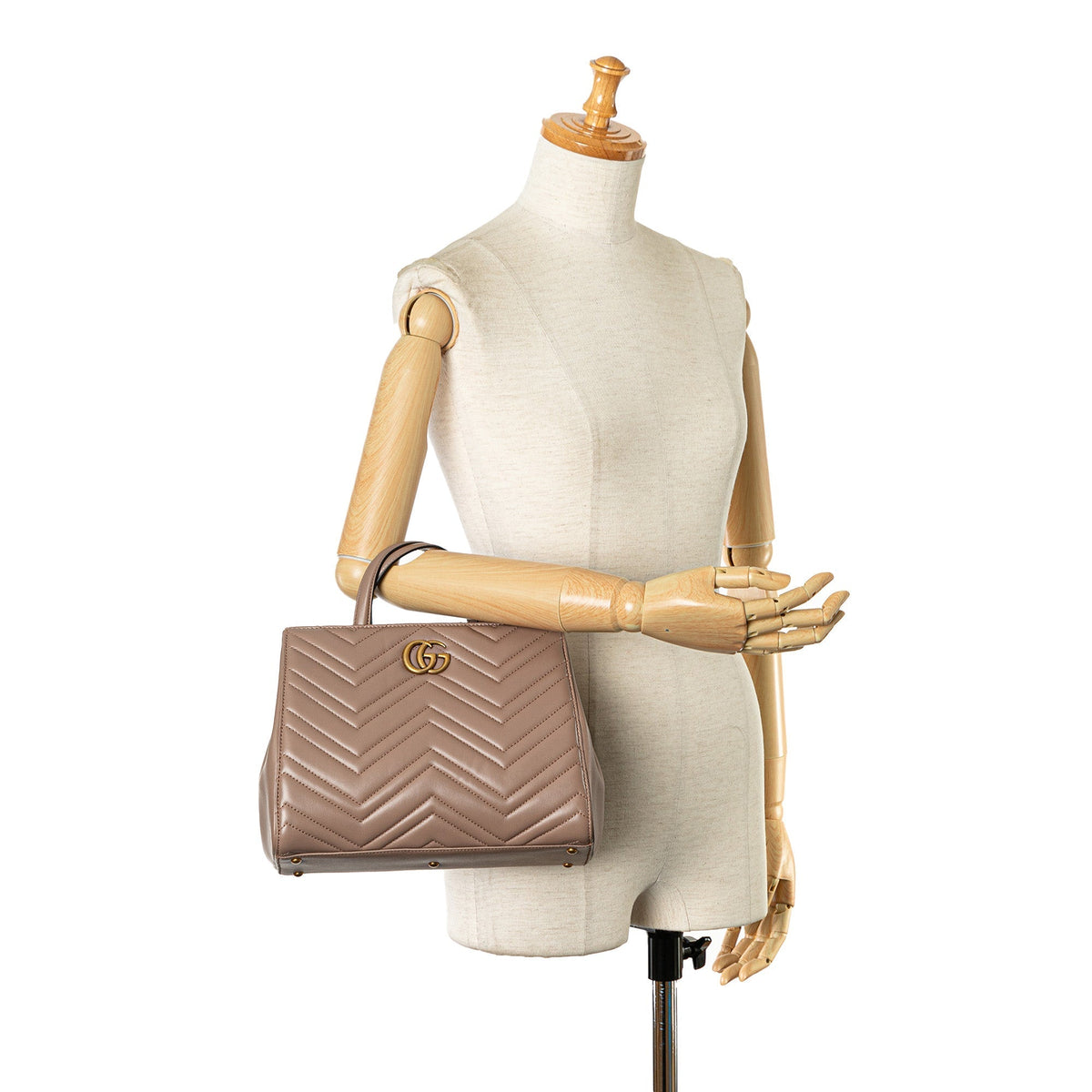 GUCCI Small GG Marmont Matelasse Tote Satchel