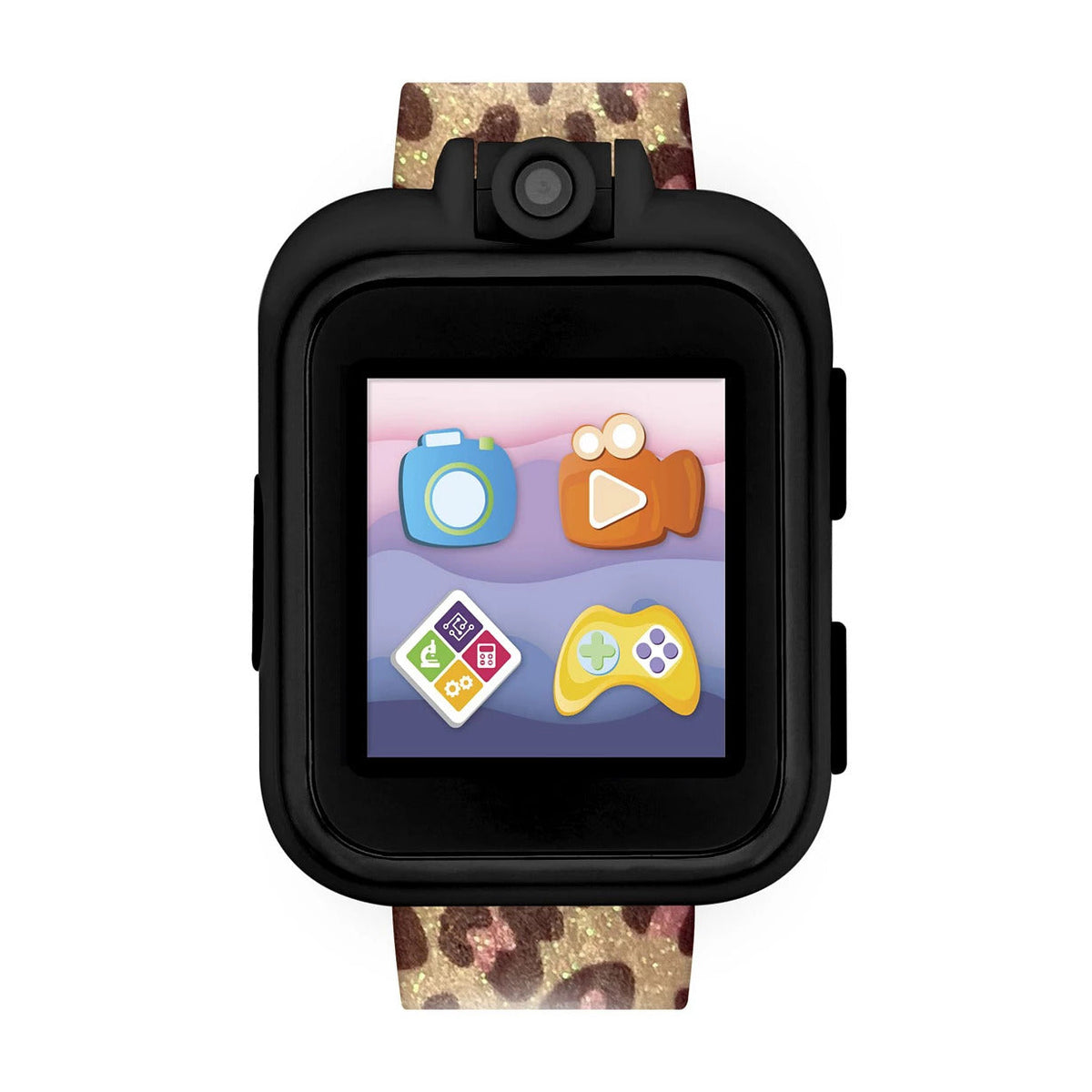 PlayZoom 2 Kids Smartwatch & Earbuds Set: Leopard Print