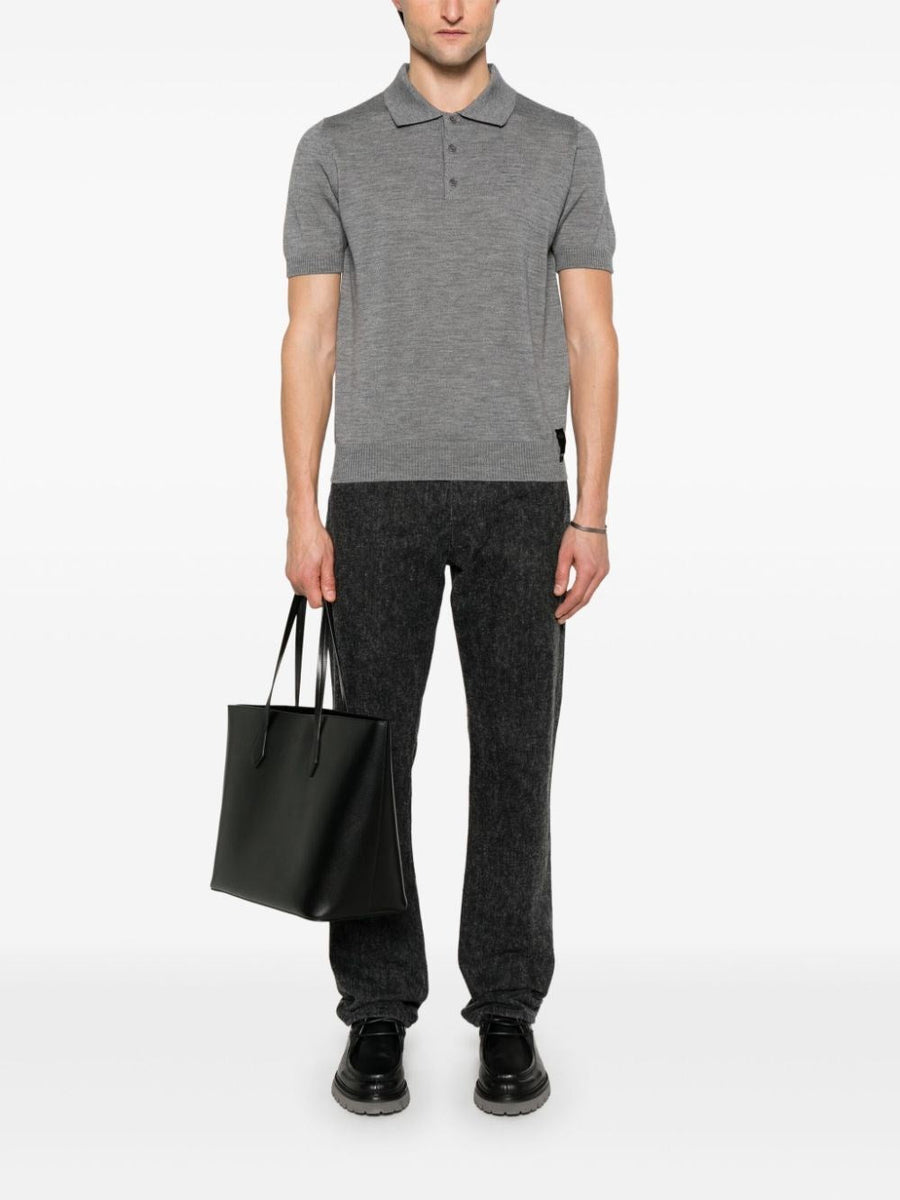 Fendi Men `Ff` Embossed Polo