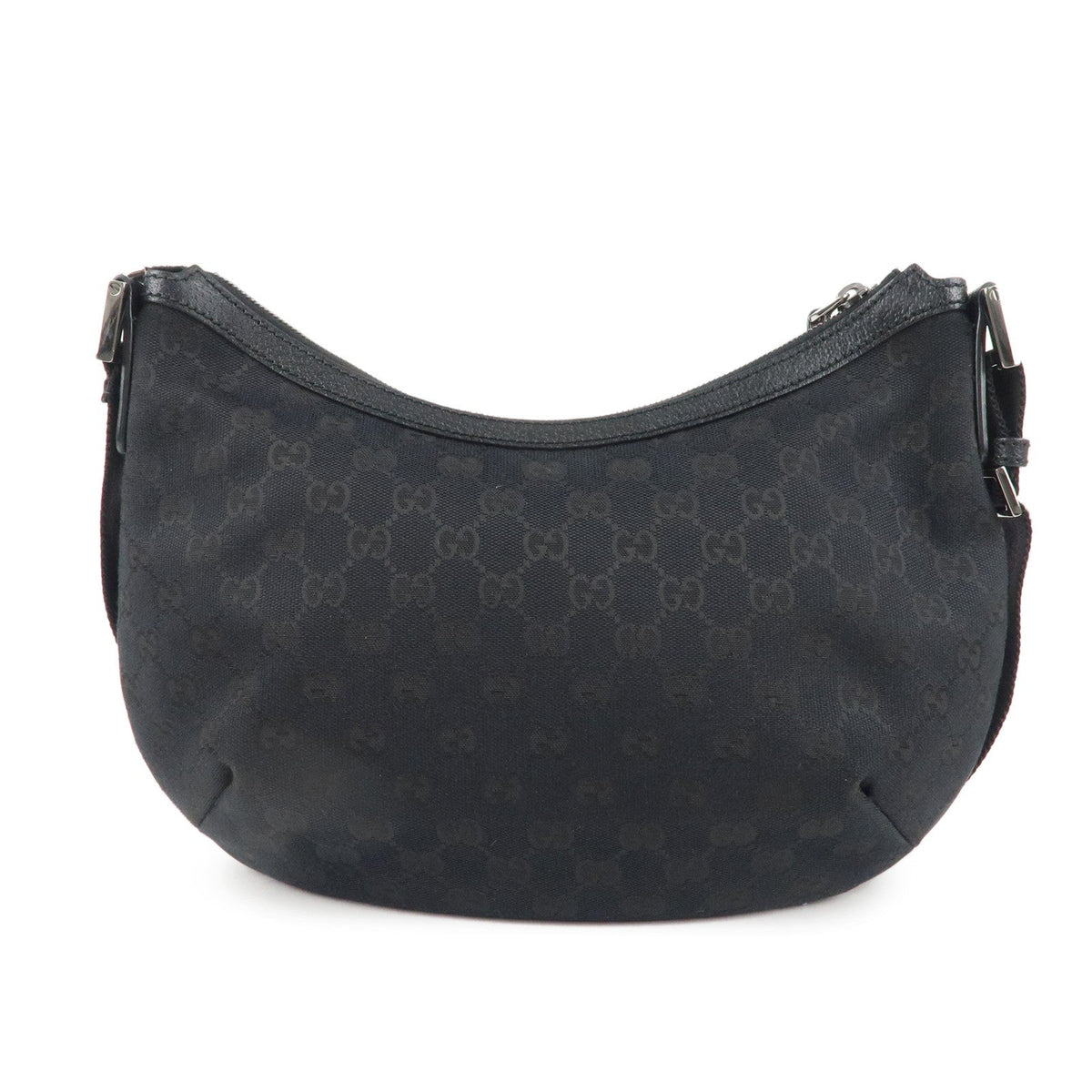 GUCCI Sherry GG Canvas Leather Shoulder Bag Black 181092
