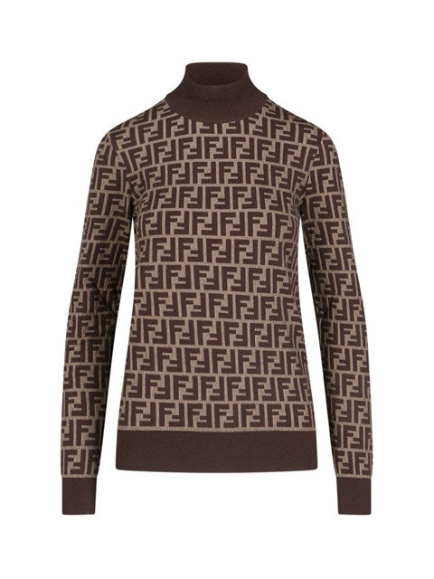 Fendi Women Ff' Logo Sweater