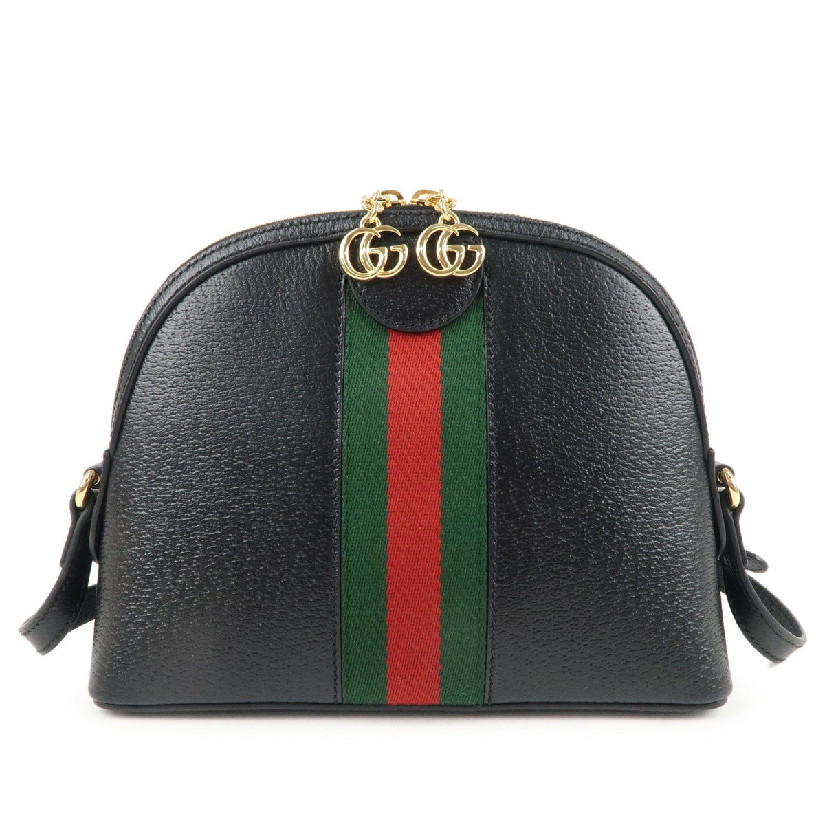 GUCCI Ophidia Leather Cross Body Shoulder Bag Black 719881
