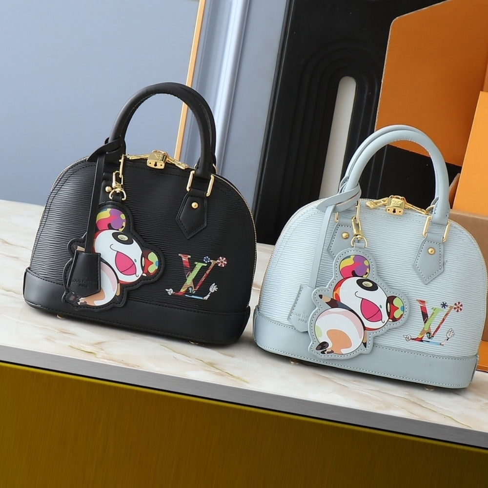 LV X MURAKAMI ALMA BB BLACK 23CM M13670