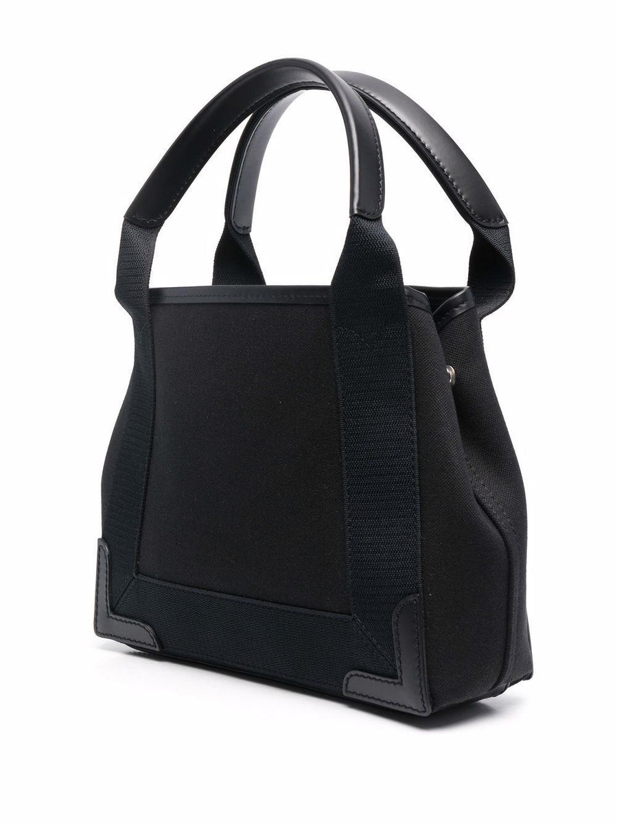 BALENCIAGA Mini Canvas Basket Handbag XS
