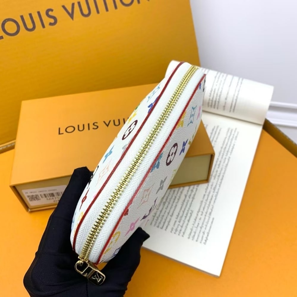LV X MURAKAMI COSMETIC POUCH PM MONOGRAM WHITE 19CM M13744