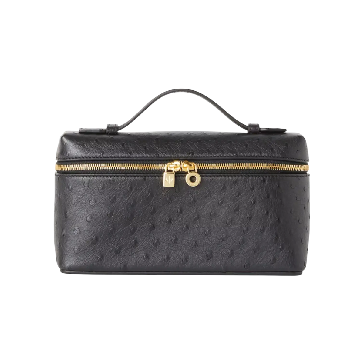 Loro Piana L19 Bag Ostrich Black / Sun Gold