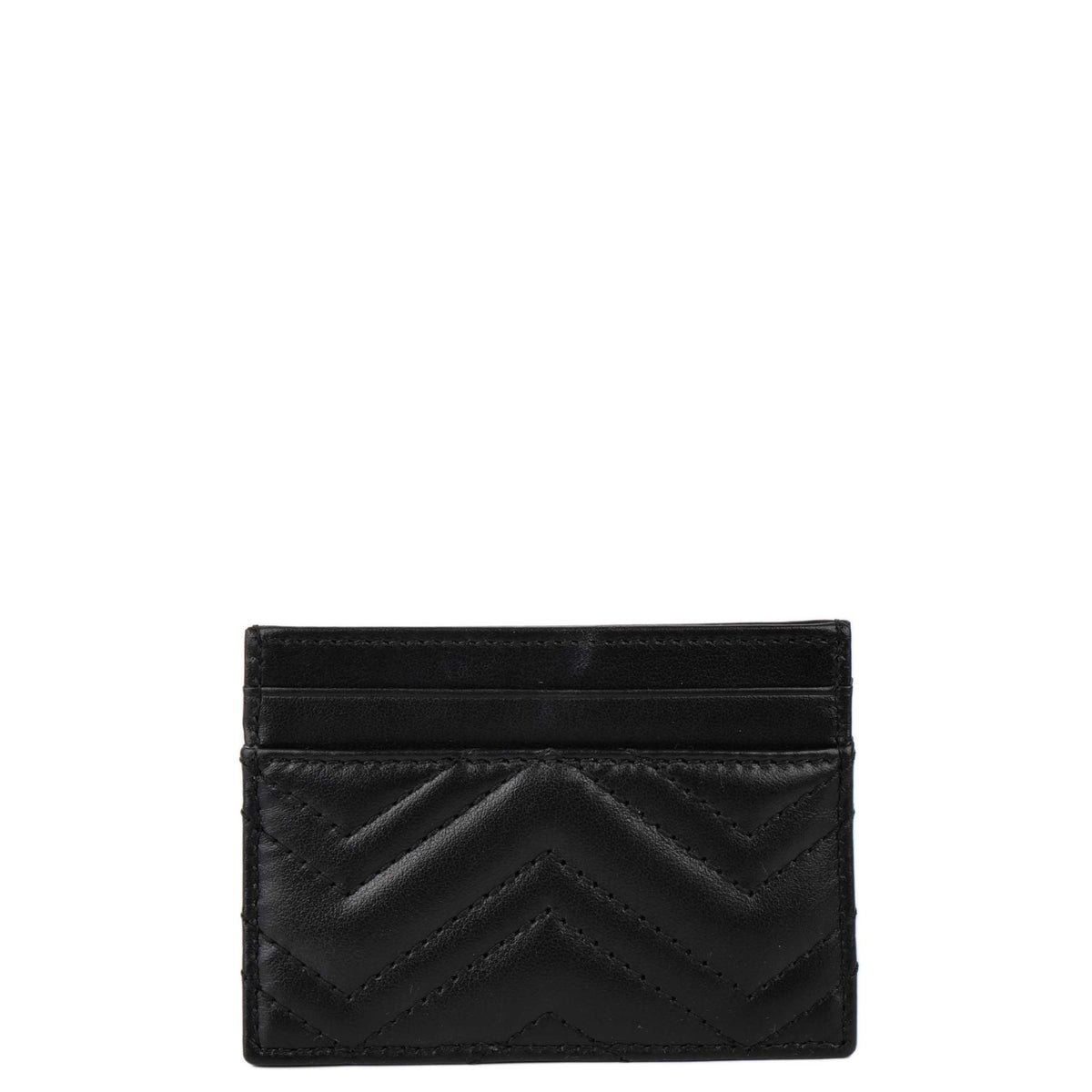 Gucci Black GG Marmont Card Holder.