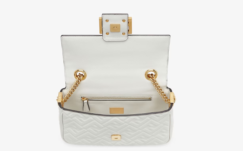 Fendi Baguette Chain Midi Nappa leather Bag