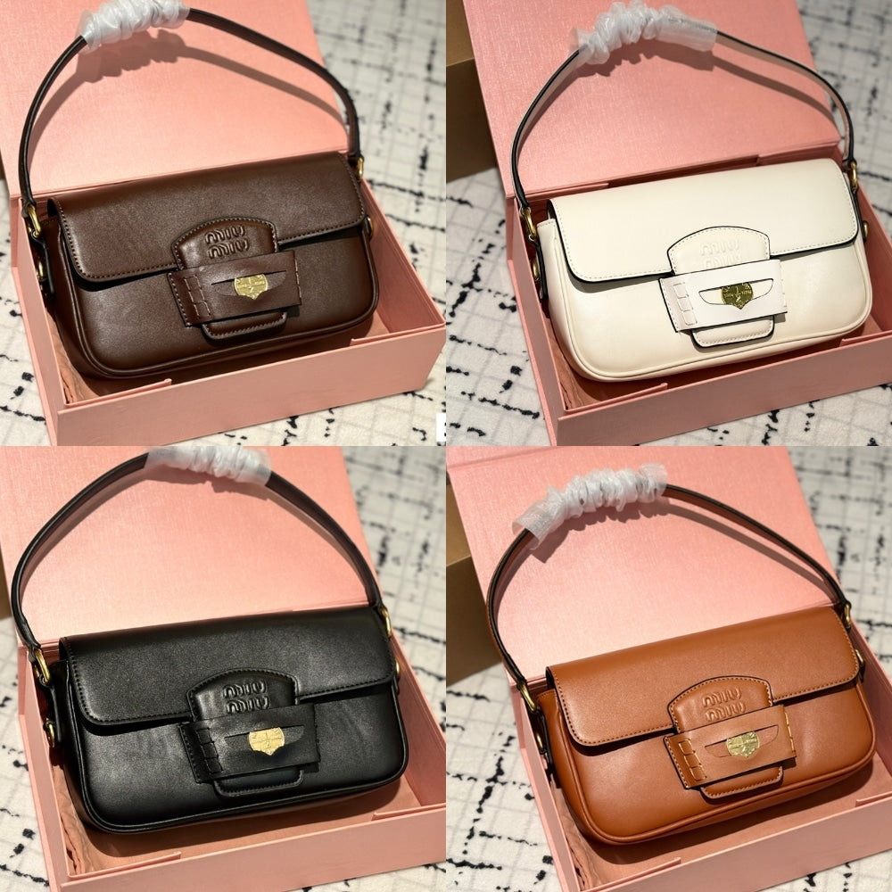 MIUMIU PENNY BAG BLACK 24CM 5BD270 ACRM F0K74 V OOO