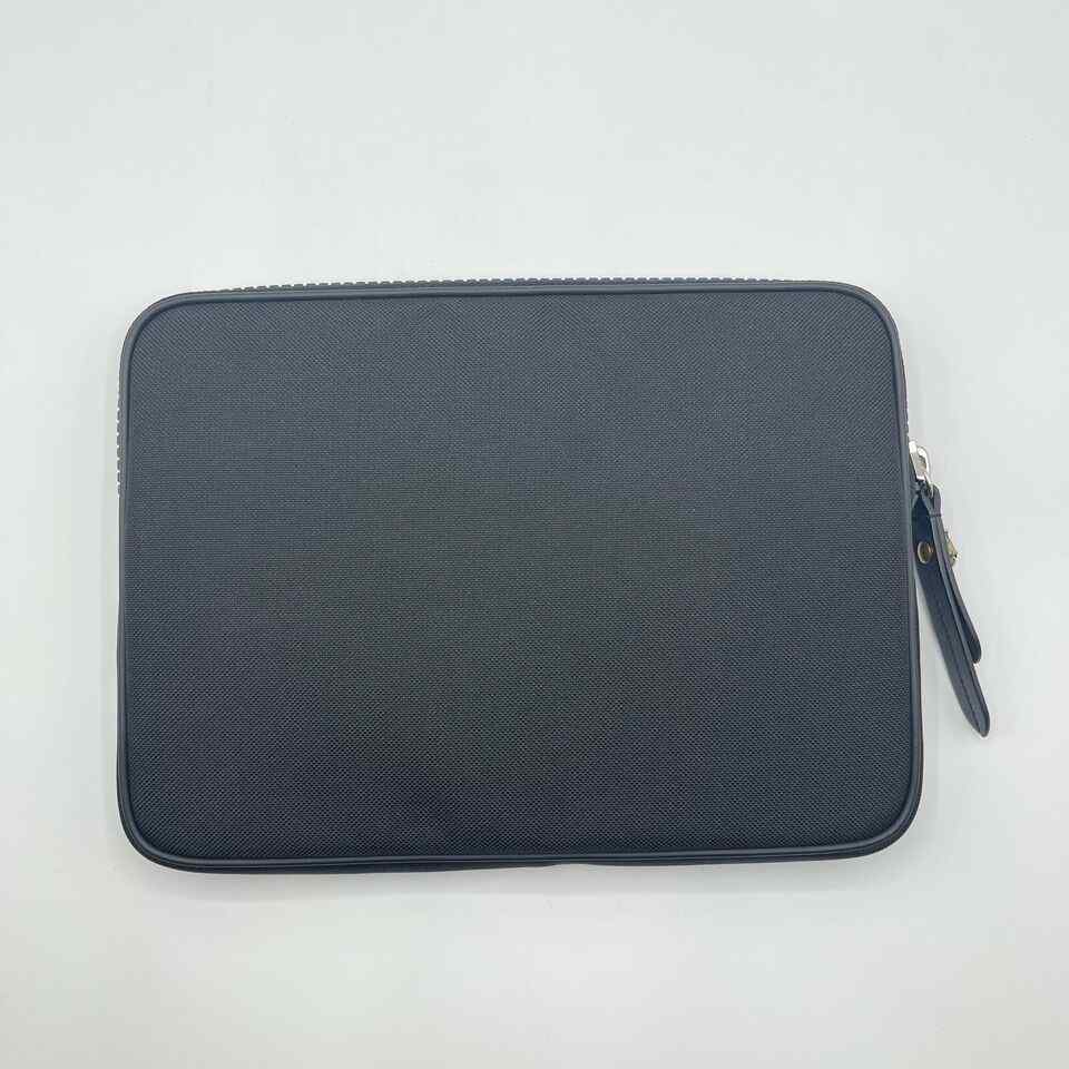 Gucci Women's Black Techno Canvas Embroidered Butterfly iPad Case Clutch