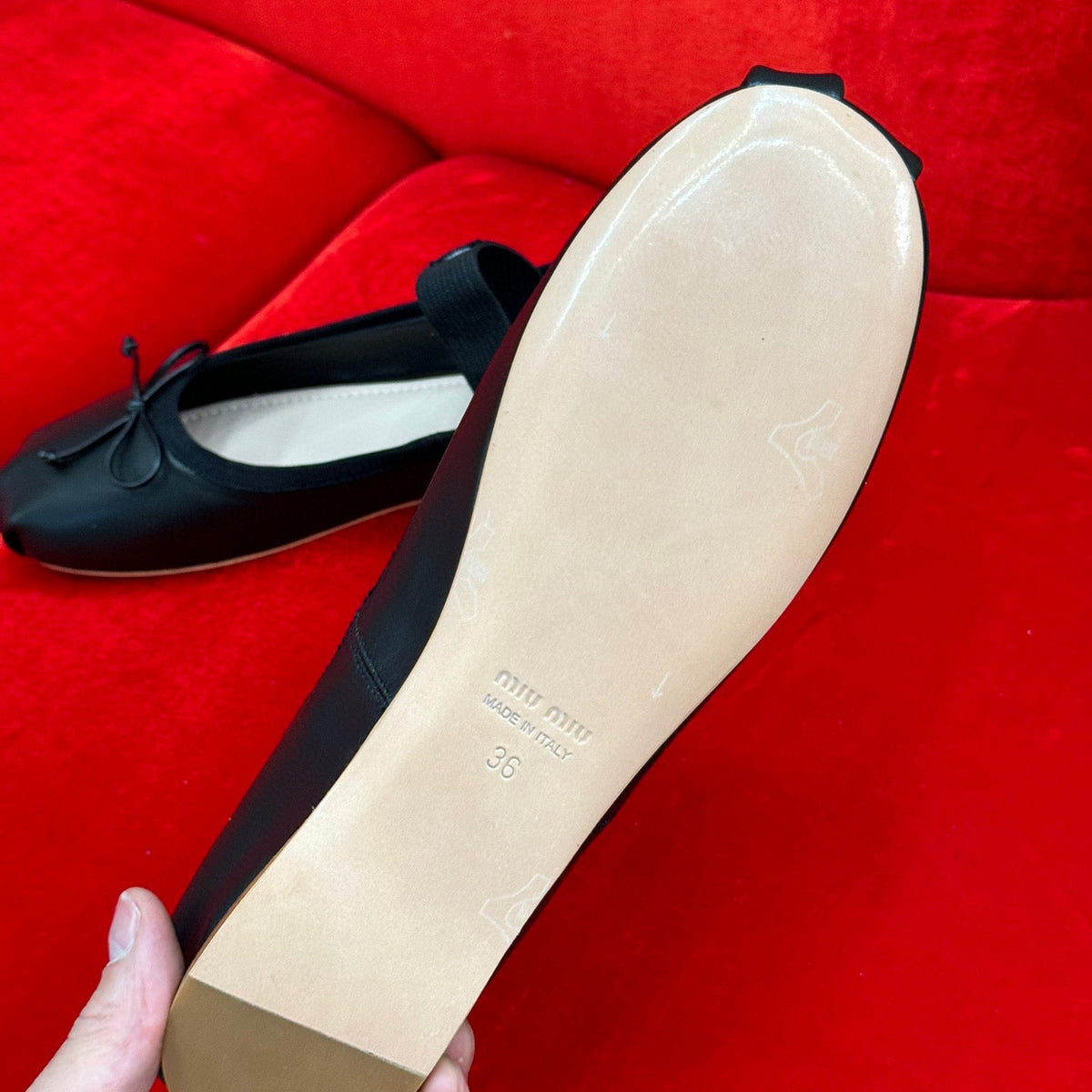 MIU M BALLERINA FLATS