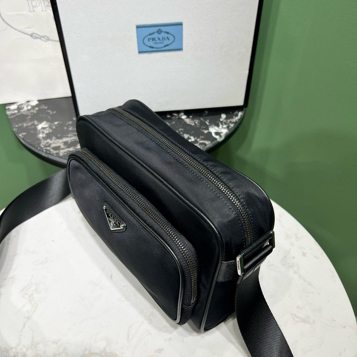 PD SMALL RE-NYLON SHOULDER BAG