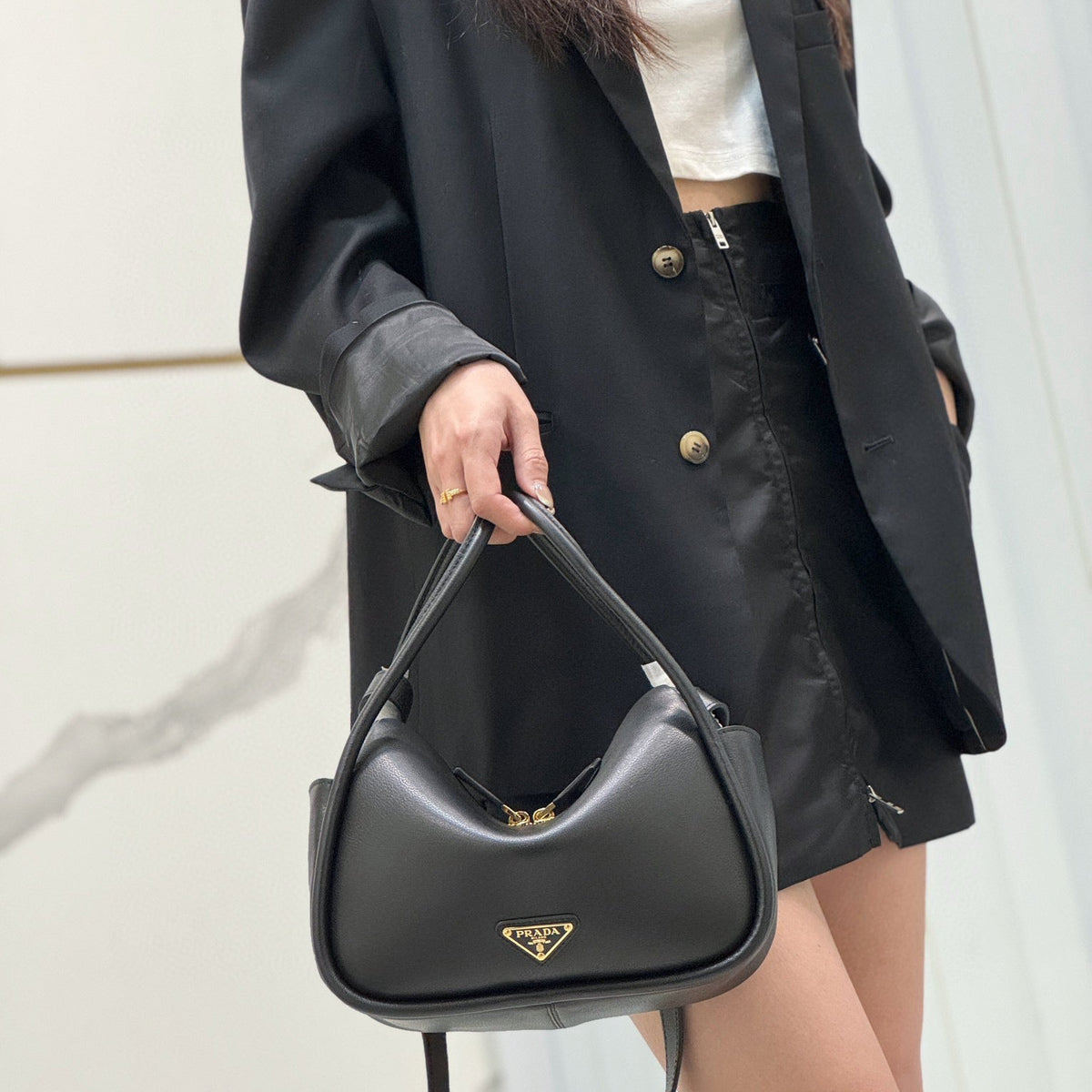 PD LEATHER HANDBAG