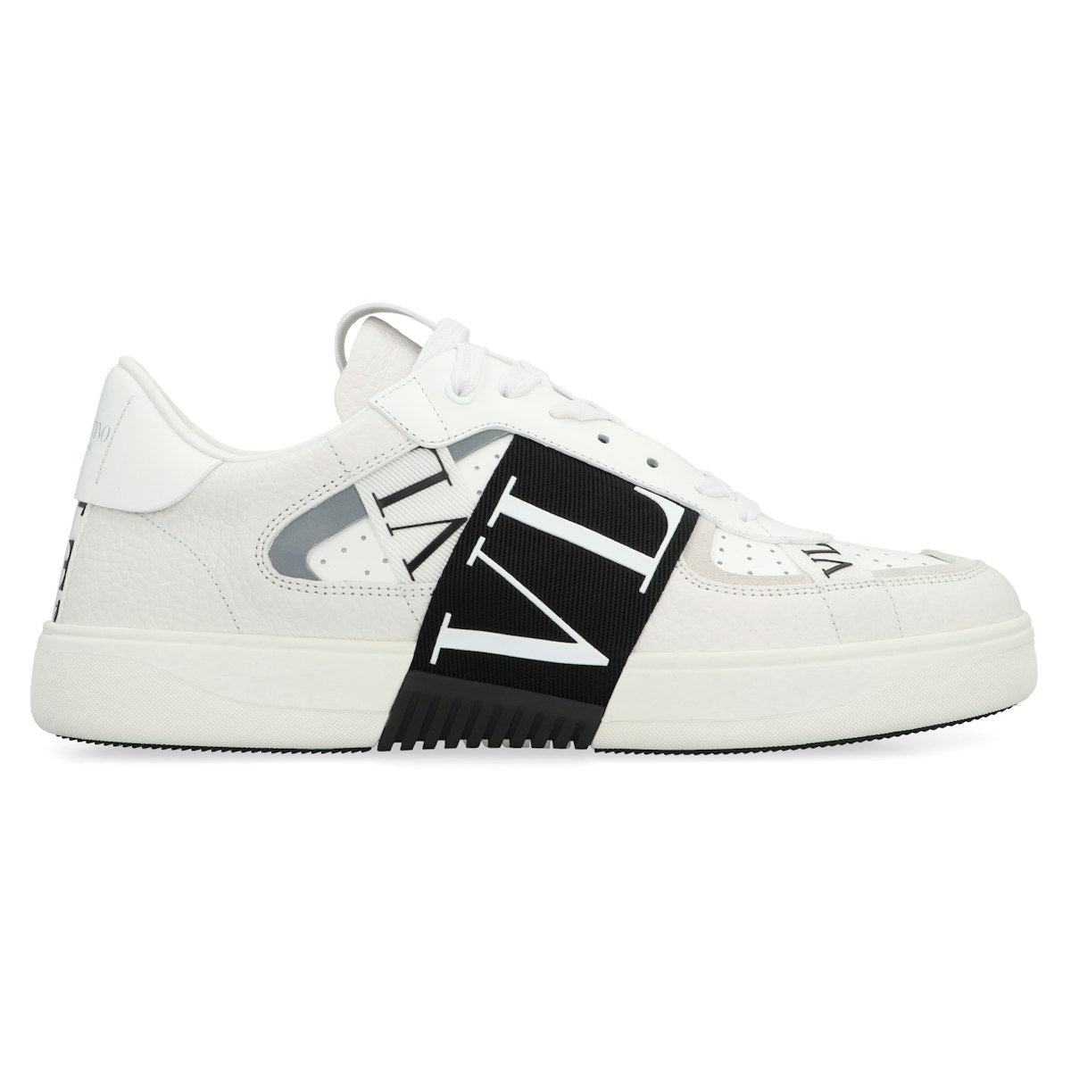 VALENTINO GARAVANI - VL7N LEATHER AND FABRIC LOW-TOP SNEAKERS