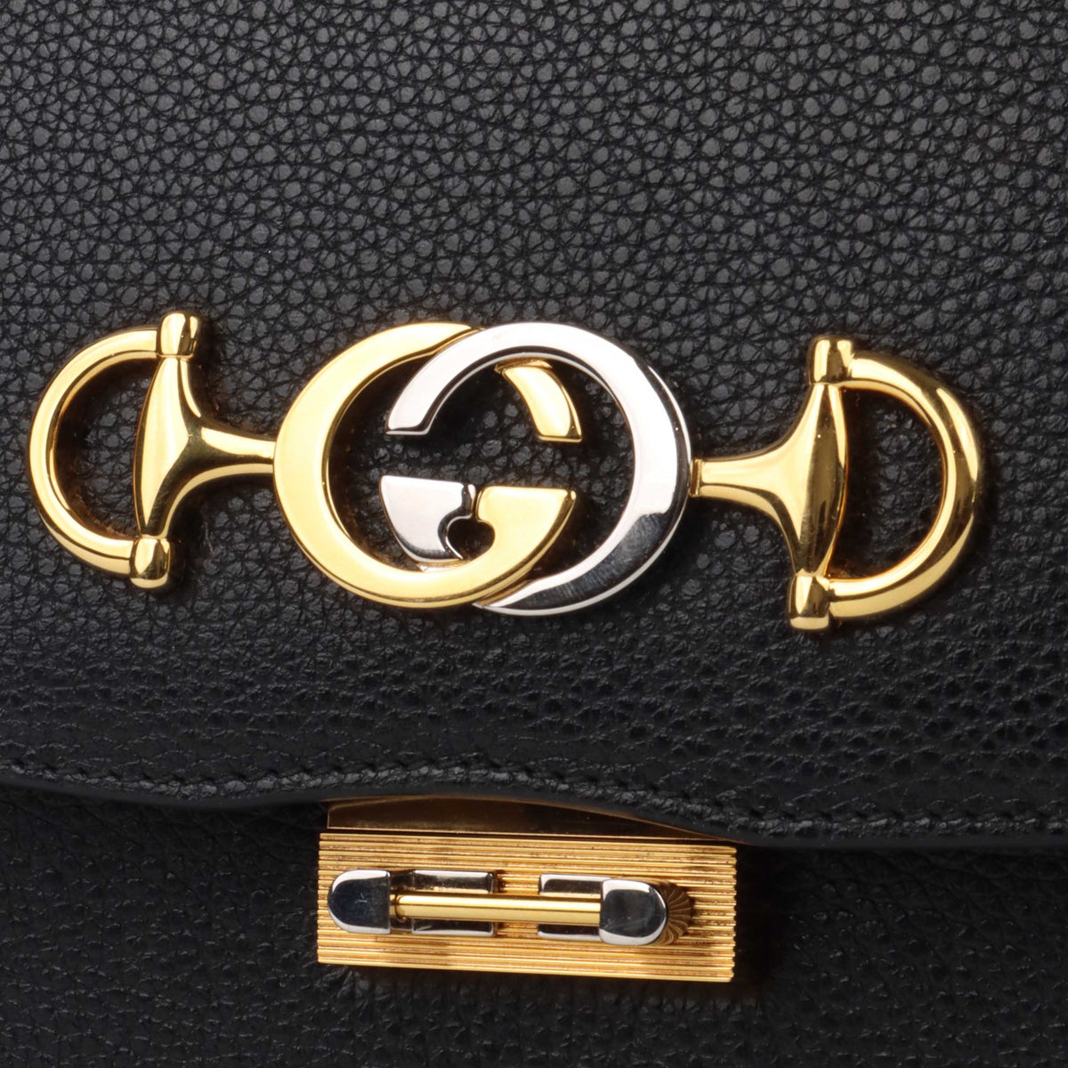 Gucci Zumi Black Shoulder Bag.