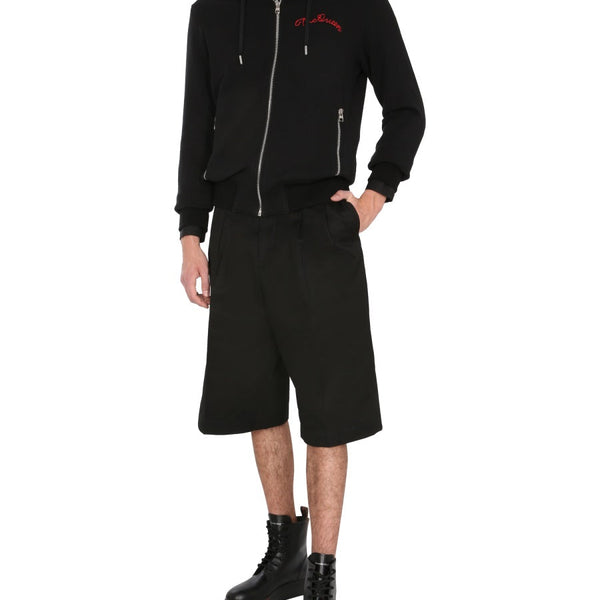 Alexander Mcqueen Men Hooded Sweatshirt With Zip