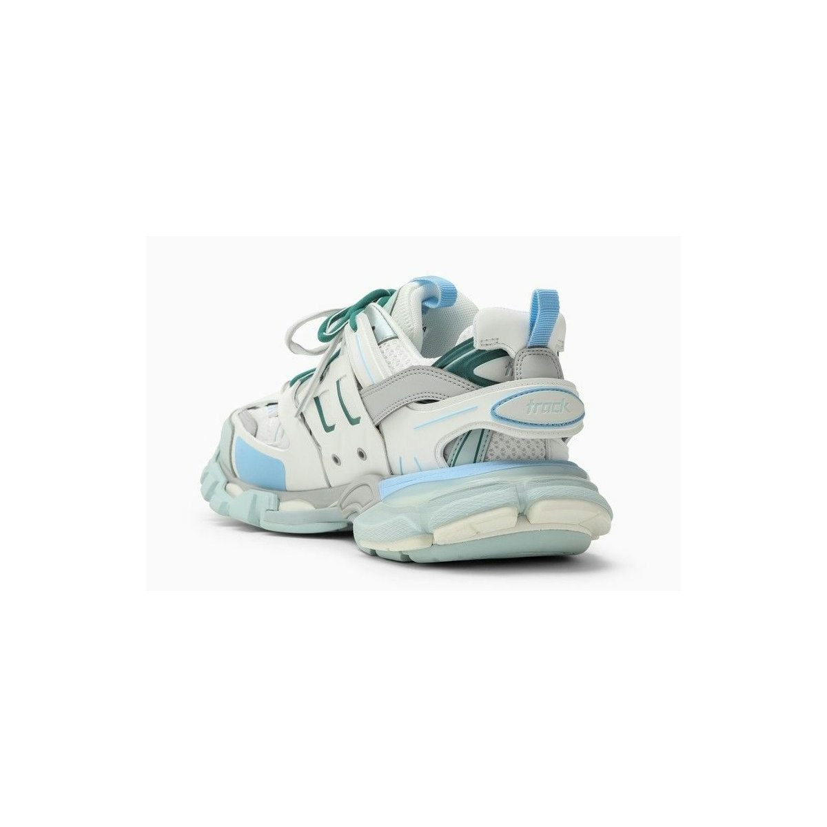 TRACK WHITE/BLUE/GREY MESH AND NYLON TRAINER