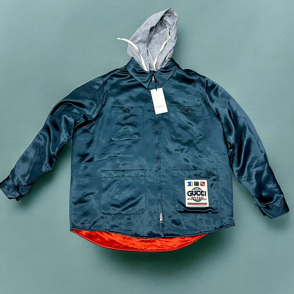 BRAND NEW Gucci Worldwide Hooded Jacket