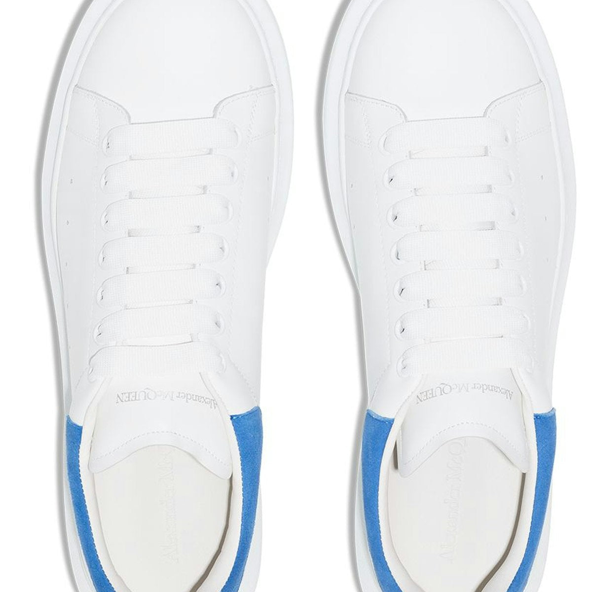 WHITE/BLUE OVERSIZE SNEAKERS