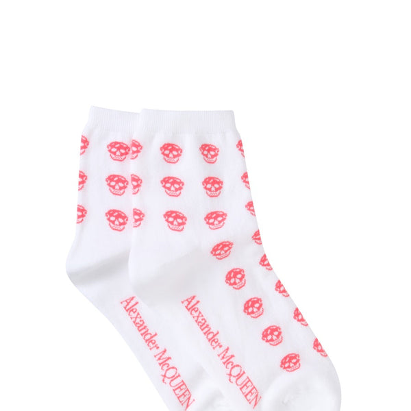 Alexander Mcqueen Women Short Skull Sock