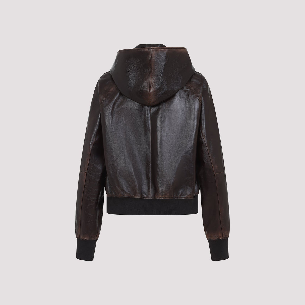 PRADA Luxurious Lambskin Hooded Jacket for Women - SS25