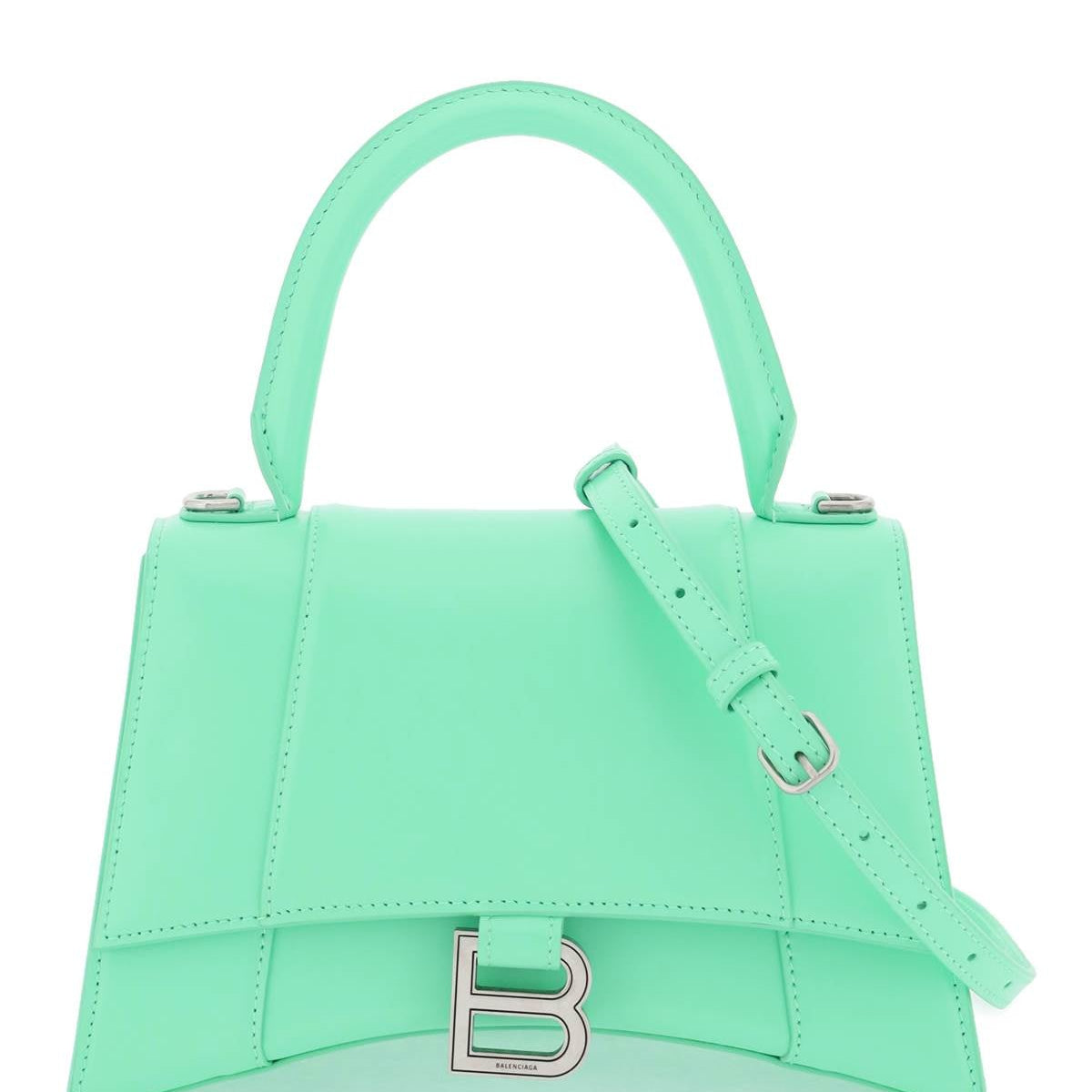 BALENCIAGA Mini Leather Small Hourglass Handbag
