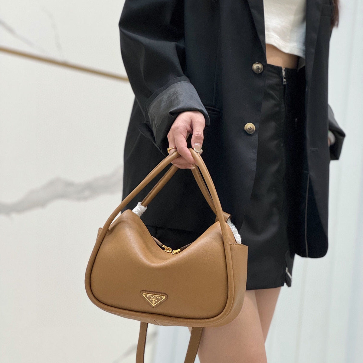 PD LEATHER HANDBAG