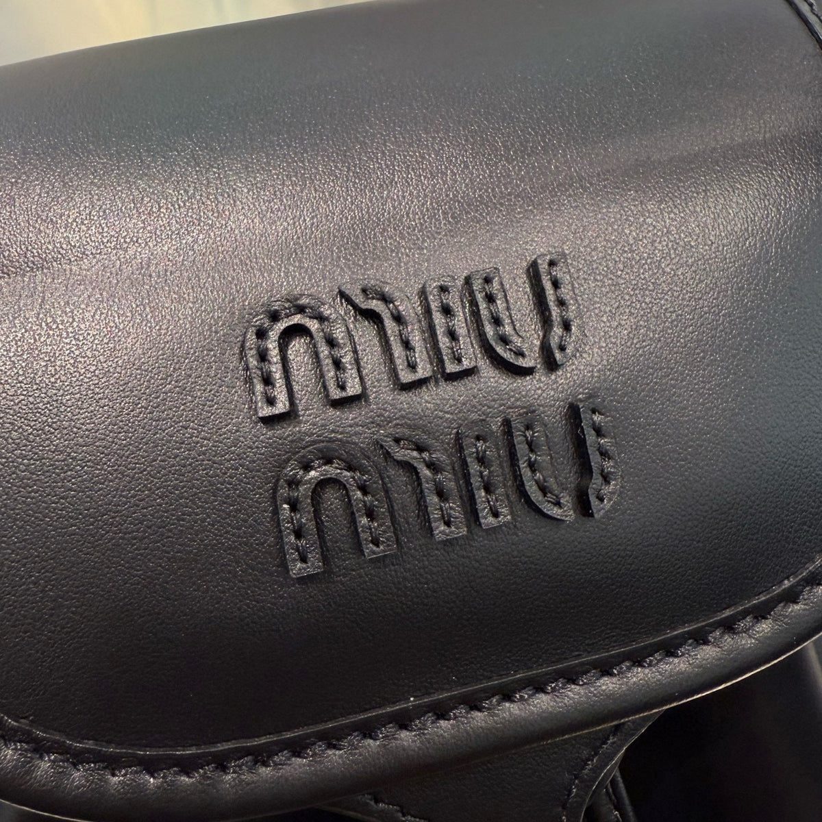 MIU M LEATHER BACKPACK