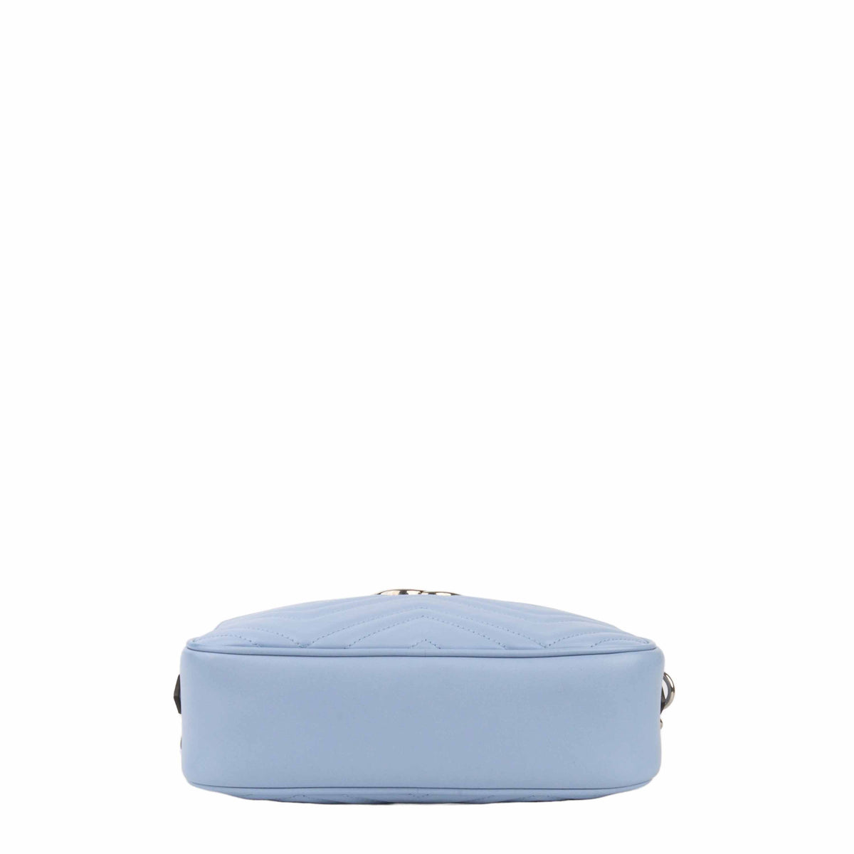 Gucci GG Marmont Small Matelasse Shoulder Bag Blue SHW.