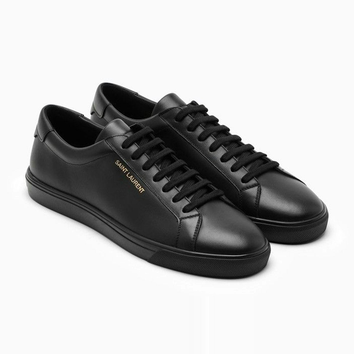 ANDY LOW-TOP SNEAKERS IN BLACK LEATHER