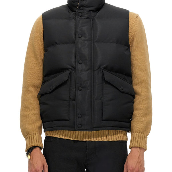 Alexander Mcqueen Men Graffiti Logo Print Down Vest