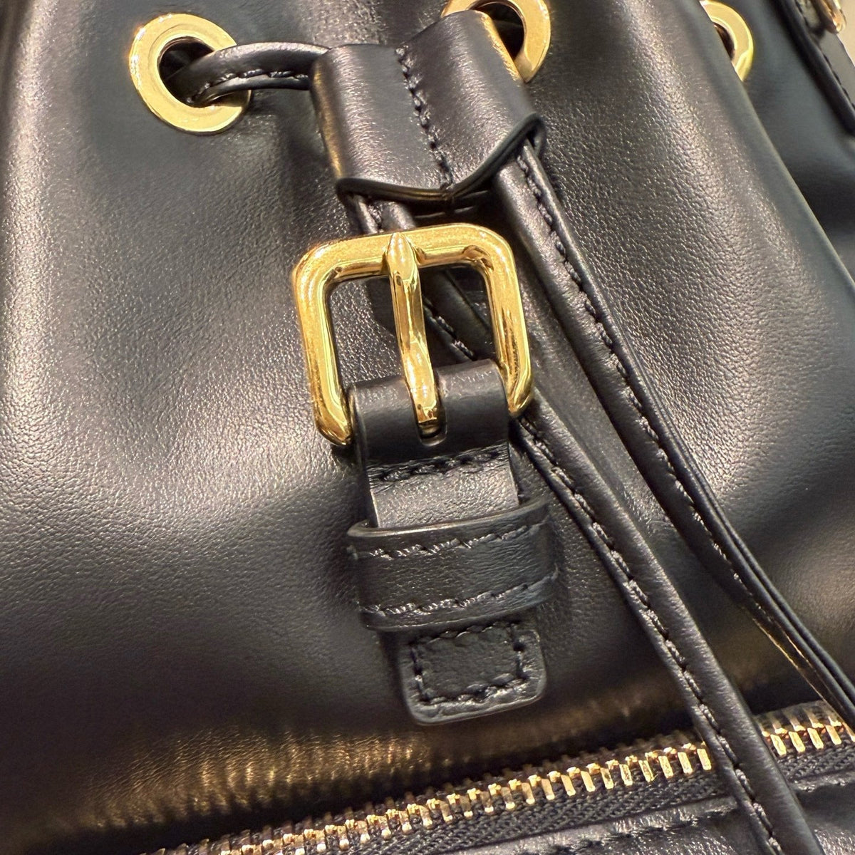 MIU M LEATHER BACKPACK