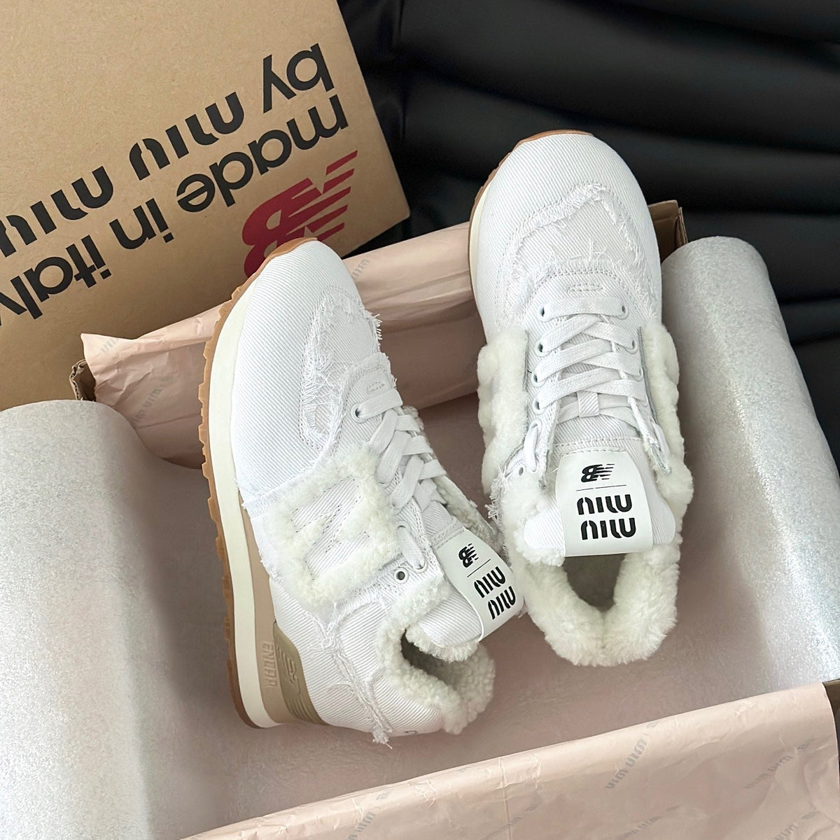 MIU M x NEW BALANCE TRAINERS