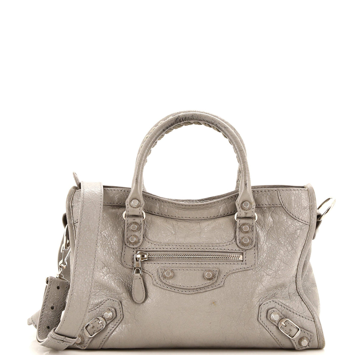 Balenciaga City Giant Studs Bag Leather Small
