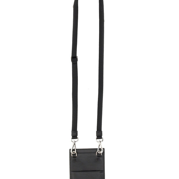 Alexander Mcqueen Men Card Holder With Logo Print