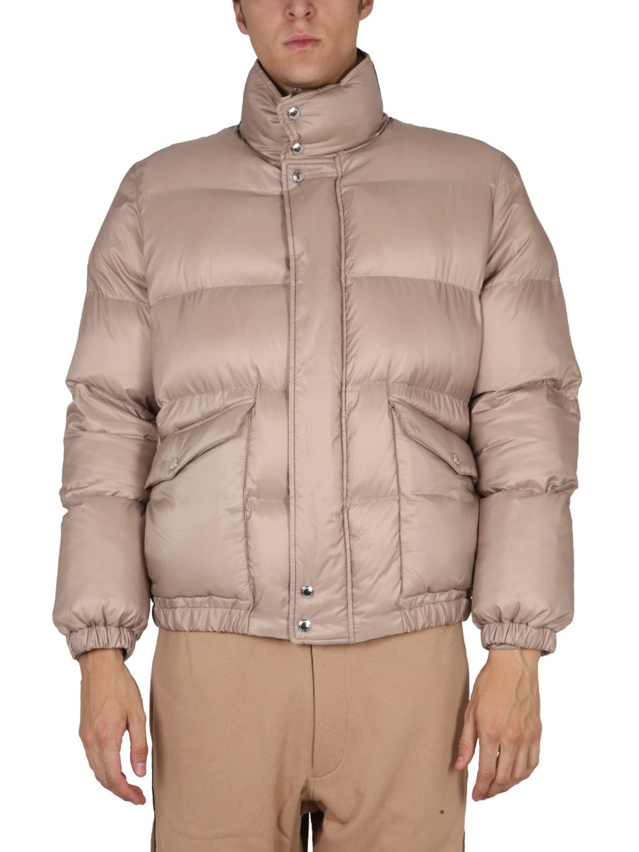 Alexander Mcqueen Men Graffiti Logo Print Down Jacket