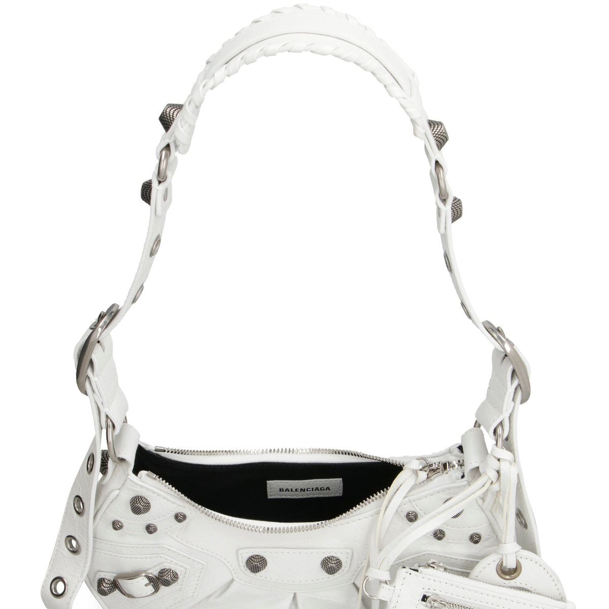 BALENCIAGA Mini Leather Shoulder Handbag