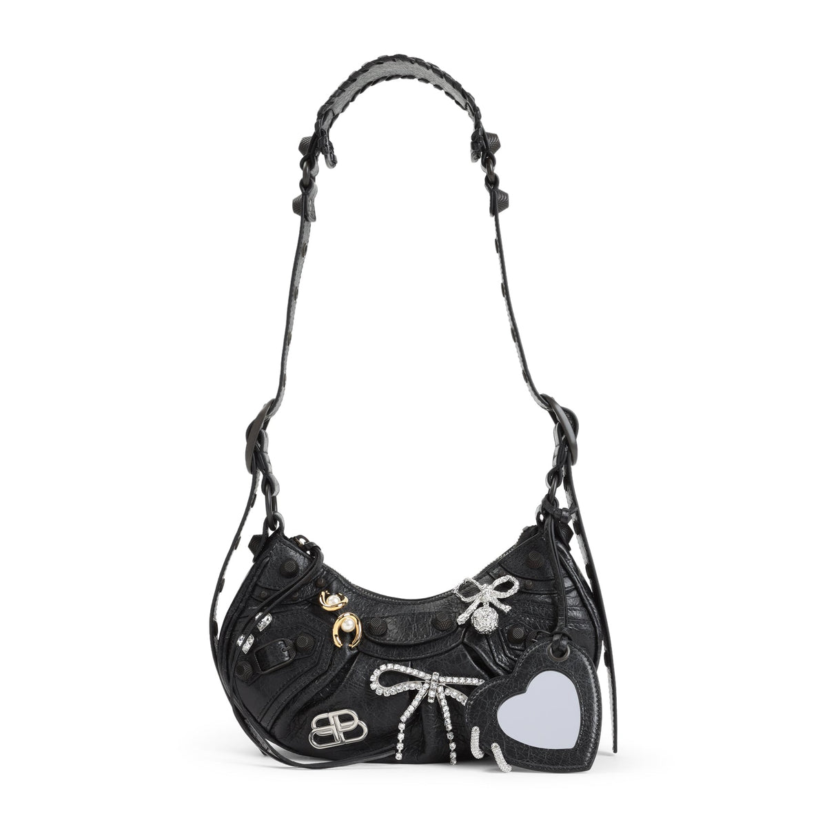 BALENCIAGA Mini Leather Shoulder Handbag