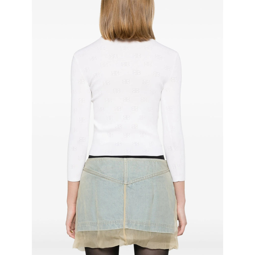 Balenciaga White Knitwear - Jumpers Women