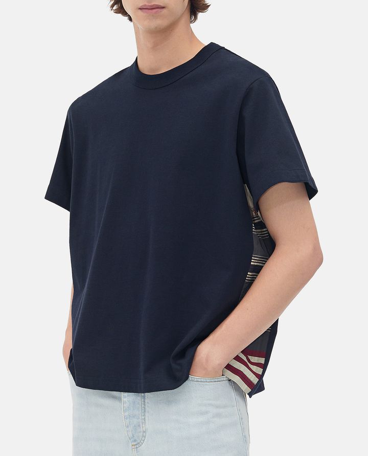 Bottega Veneta Men Silk And Cotton T-Shirt
