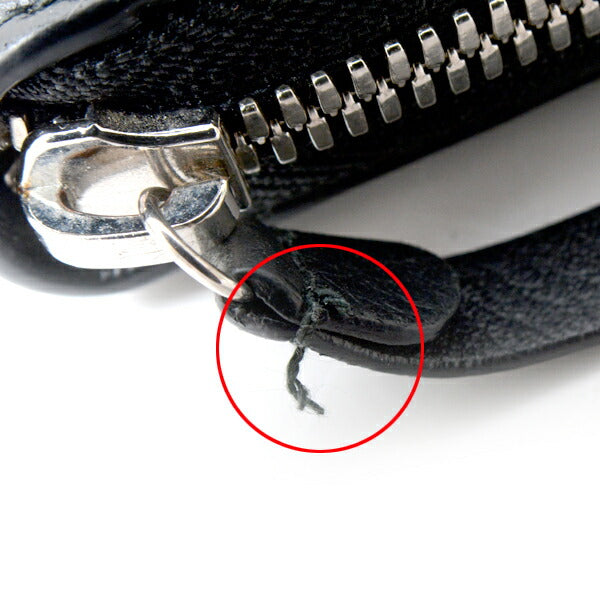 balenciaga Leather Coin Case Black 489801