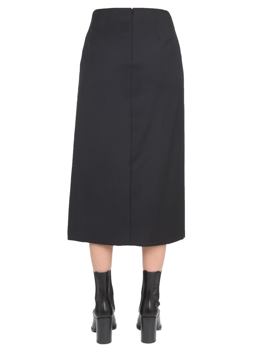 Alexander Mcqueen Women Wool And Mohair Skirt
