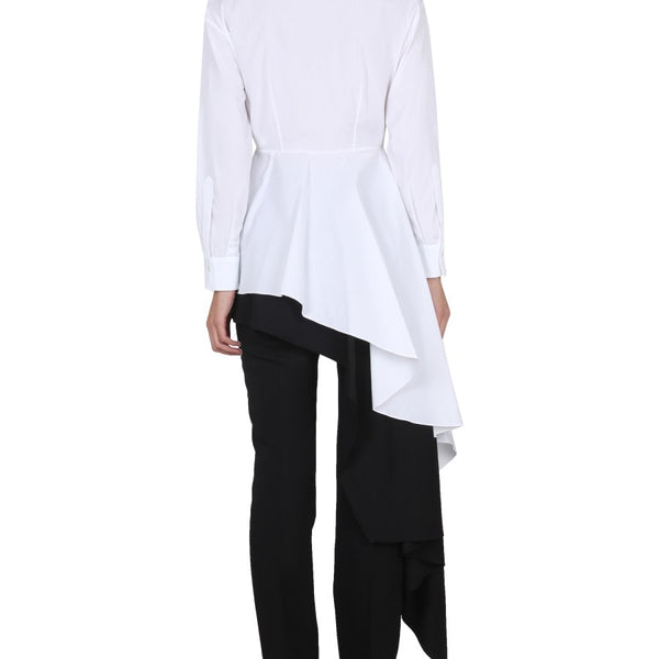 Alexander Mcqueen Women Asymmetric Shirt