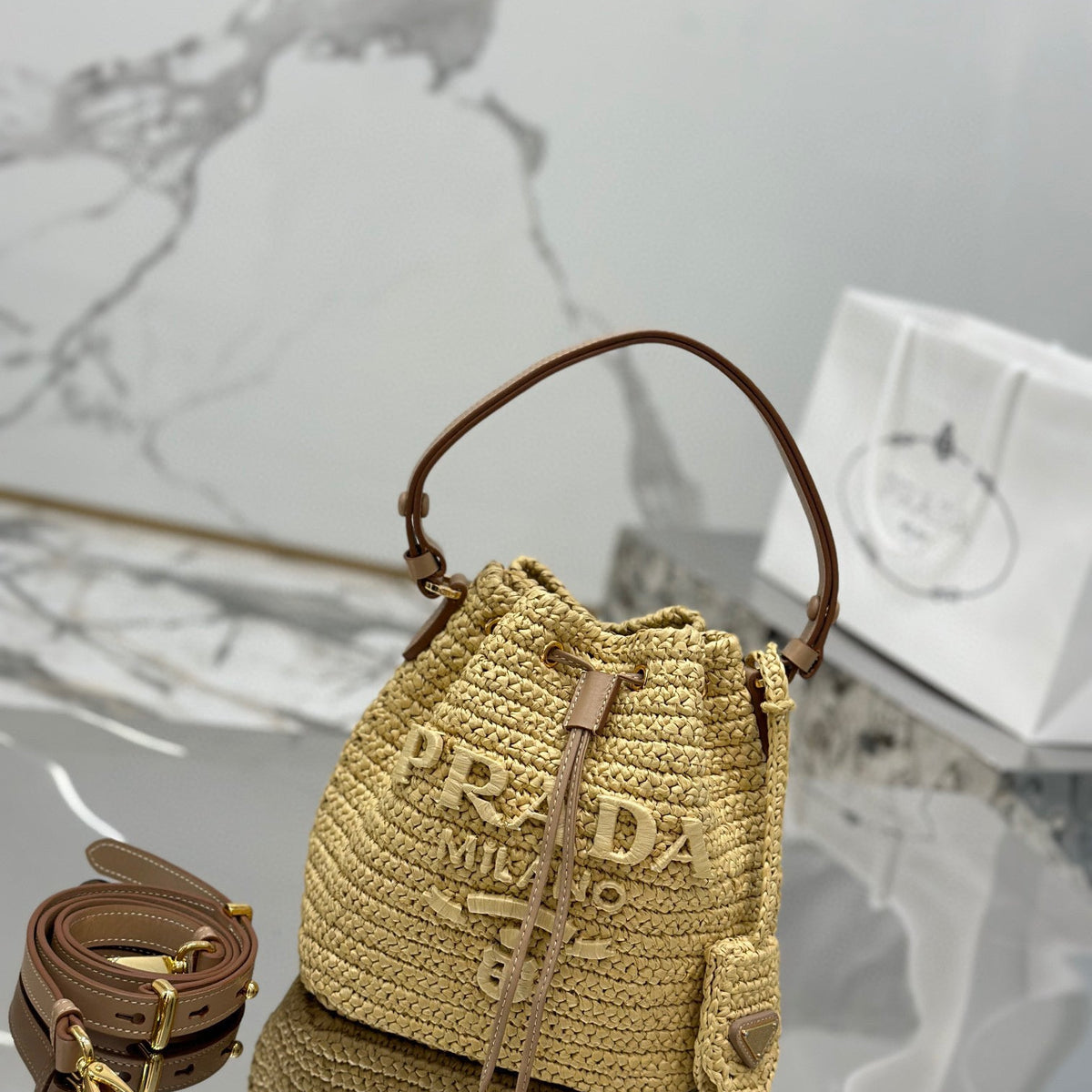 PD CROCHET MINI BUCKET BAG