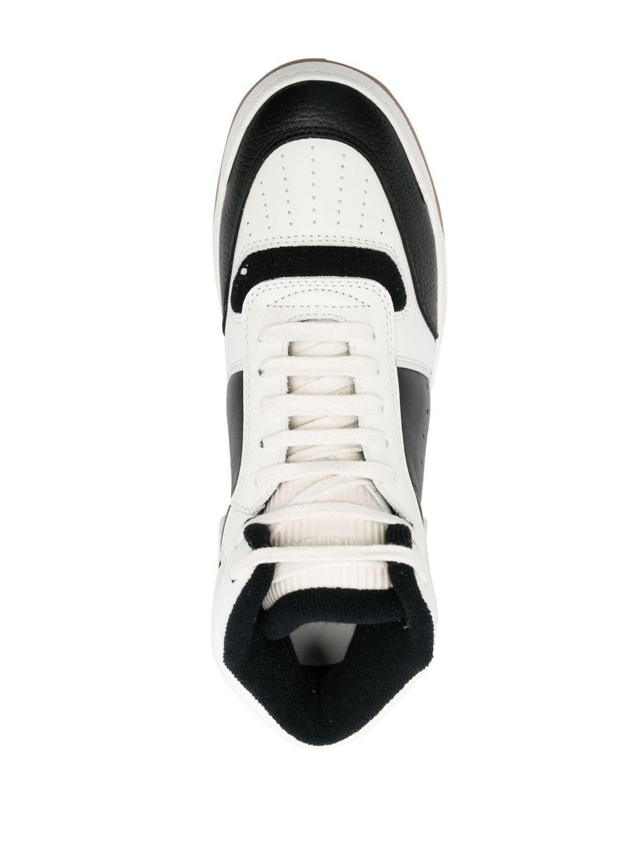 LEATHER HIGH-TOP SNEAKERS