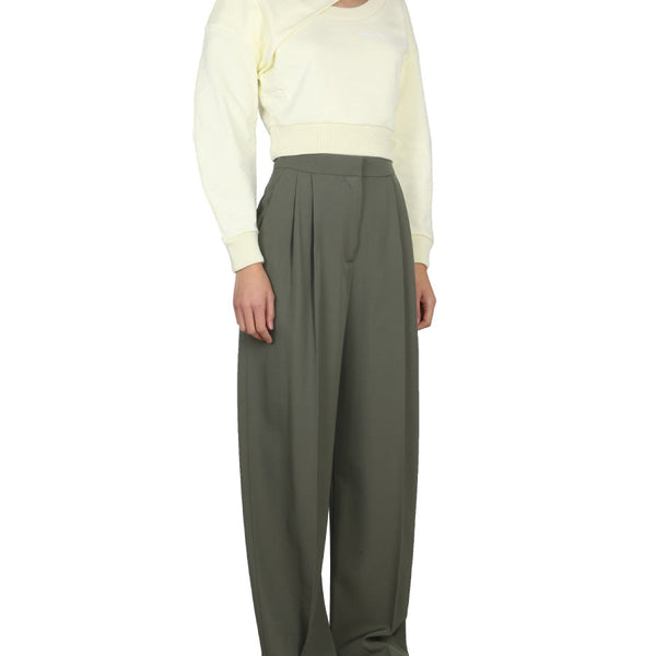Alexander Mcqueen Women Cropped Sweatshirt